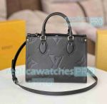 Copy L--V Black Monogram Onthego PM Bag M45653 Small Size